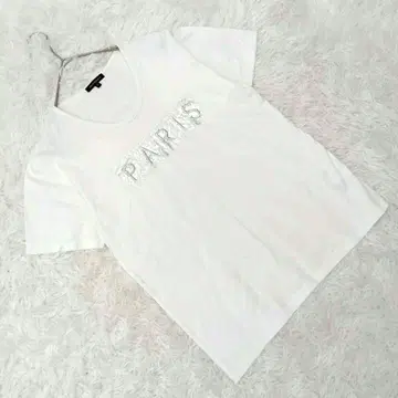 새상품급 [ 어반 리서치 ] (40) 영문 자수 T셔츠 U넥 반팔 심플