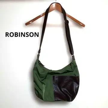 ROBINSON 숄더백 그린과 블랙