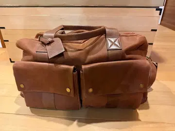 브루넬로쿠치넬리 브라운 가죽 보스턴 백