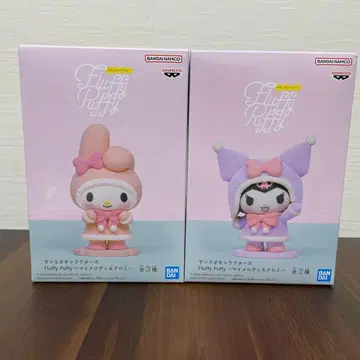 산리오 캐릭터즈 Fluffy Puffy 마이멜로디 쿠로미 전 2종