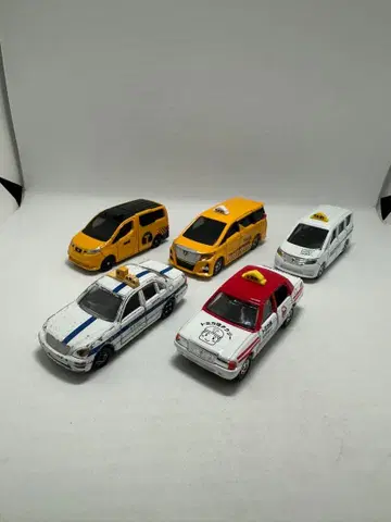 토미카 택시 미니카 5대 세트