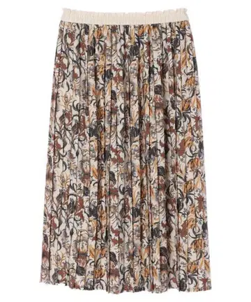 예카베카 꽃무늬 플리츠 스커트