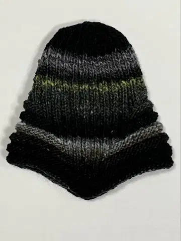 핸드메이드 귀도리 니트 모자 노로 에이사쿠 털실 사용