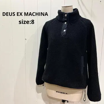 데우스 엑스 마키나 플리스 보아 플리스 풀오버 블랙 사이즈 8