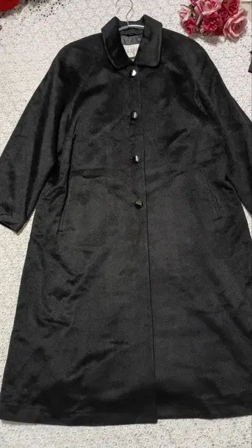 RIGEL CASHMERE 캐시미어 100% 블랙 롱 코트