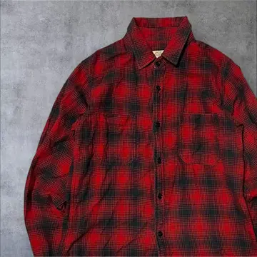 코지마 진스 KOJIMA GENES 플란넬 셔츠 레드/블랙 체크