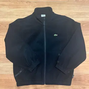LACOSTE 라코스테 플리스 자켓 블랙