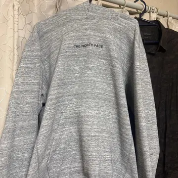 THE NORTH FACE 그레이 후드 맨투맨