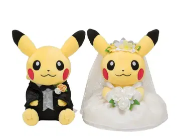 피카츄 웨딩 세트 봉제 인형