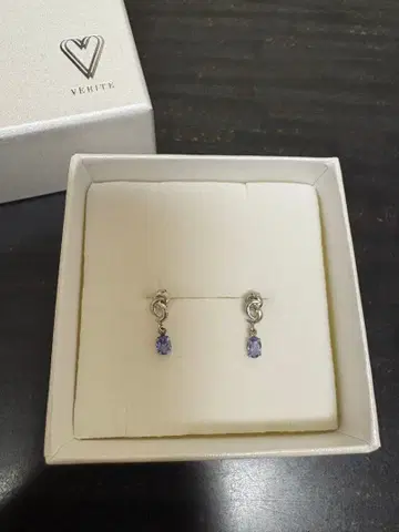 플라티나 탄자나이트 귀걸이