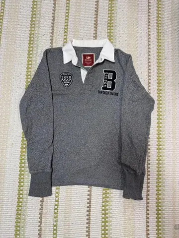 구제 의류 ELKEX 그레이 피케 셔츠 긴팔 y2k