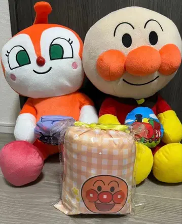 호빵맨 봉제 인형 담요