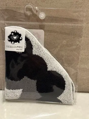 블랙 미야쿠 자카드 미니 타월 미사용 새상품