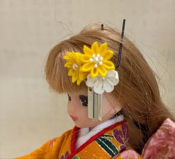 리카짱 츠마미자이쿠 34 헤어콤 (1/6 인형) 후리소데 기모노