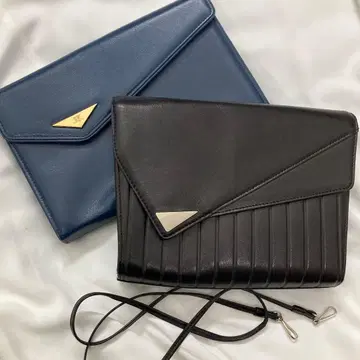 코시노 준코(네이비) 코시노 히로코(블랙) 클러치백 2세트