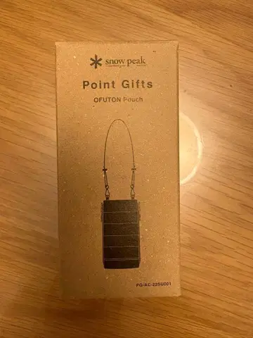 새상품 스노우피크 오프톤 파우치 포인트 기프트 OFUTON Pouch