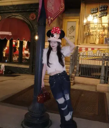 thetoe 렉싱턴 더블 벨트 데님 팬츠