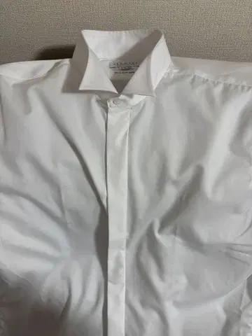 LES MUES 이지 다림질 화이트 셔츠 L(41-86)