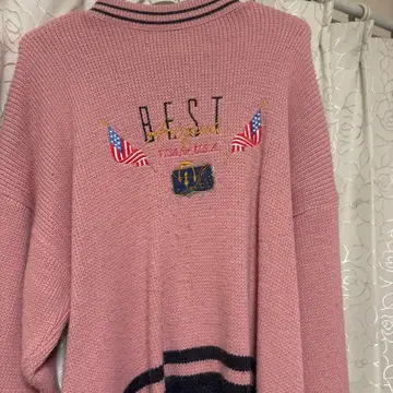 BEST ARIZONA 핑크 오버 사이즈 니트