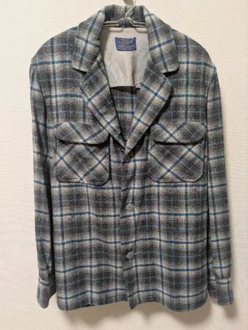 PENDLETON 울 자켓 셔츠 옴브레 체크