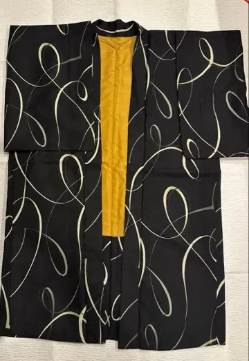 세탁 가능한 추상 무늬 긴 겉옷