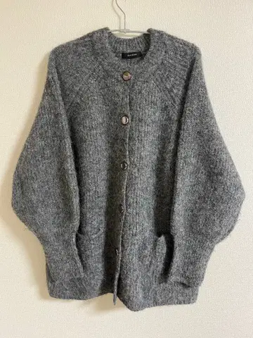 브러쉬 라메 오버 가디건 JEANASIS