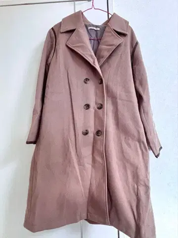 RETRO GIRL 브라운 롱 코트