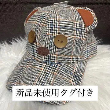 [ 미사용 새상품 ] USJ 미니언 팀 캡 유니버셜 체크 무늬 겨울