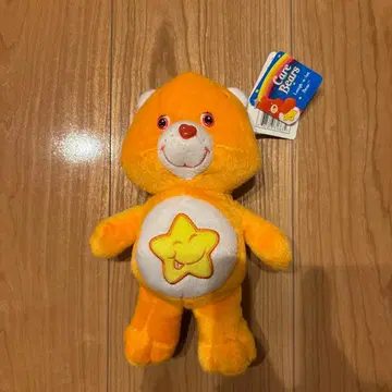 케어베어 프렌드베어 봉제 인형 빈티지 레어 레트로 오렌지 웃는 별