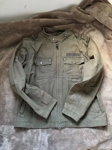 할리데이비슨 밀리터리 자켓 올리브