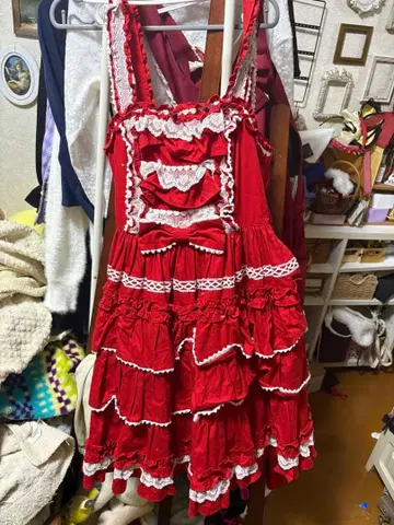 Angelic pretty 오버롤 스커트