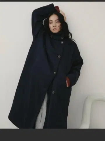 Aunt Marie's 스탠드 카라 3Way 롱 코트