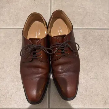 REGAL 브라운 가죽 드레스 슈즈 레이스업