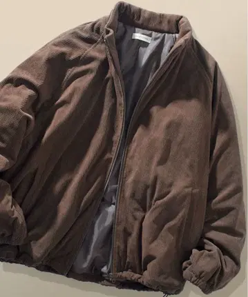 freak's store 릴랙스 핏 코듀로이 충전솜 블루종