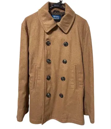 P코트 남성용 울 더블 버튼