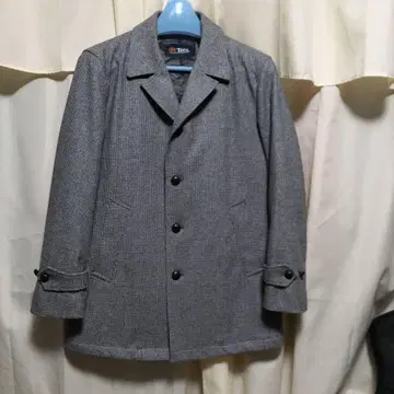 Tern 화이트에 블랙의 섬세한 하운드투스 체크 체스터 코트