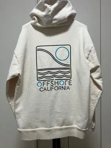 OFFSHORE CALIFORNIA 아이보리 후드티 L