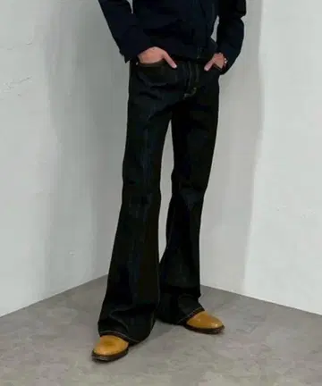 Lee 부츠컷 데님 플레어 청바지 네이비 29인치