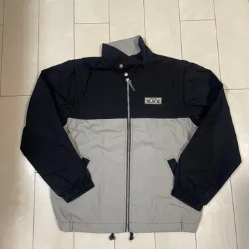 CRYSTAL BLACK 나일론 자켓 블랙/그레이