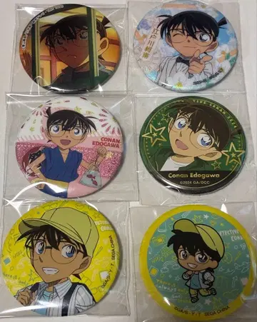 명탐정 코난 에도가와 코난 캔뱃지 총 6점 묶음 판매