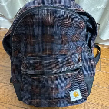 Carhartt 코듀로이 체크 무늬 백팩
