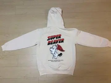 SUPER BEAVER 15주년 기념 후드 부착 후드티