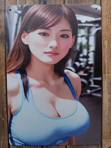 아야세 하루카 양철 간판 신상 미사용품!