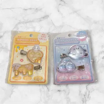 선착순 모자 꽁지 드롭 앞머리 클립 2개 세트