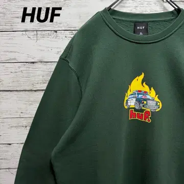 855 [새상품급] 허프 센터 로고 최고 디자인 레어 XL 사이즈 맨투맨