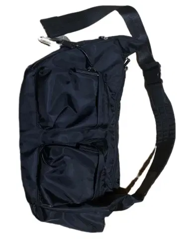 지나시스 나일론 벨트 바디백 black