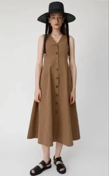 MOUSSY IBUTTON UP WAIST TUCK DRESS