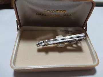 MIKIMOTO 진주 넥타이핀 케이스 포함