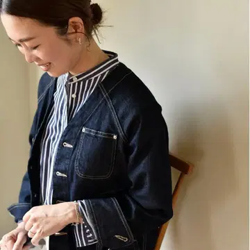 OURHOME 깔끔한 데님 자켓