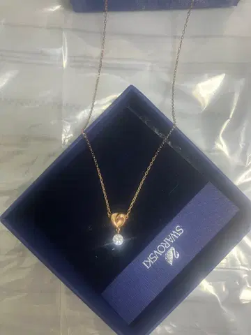 Swarovski 하트형 크리스탈 목걸이